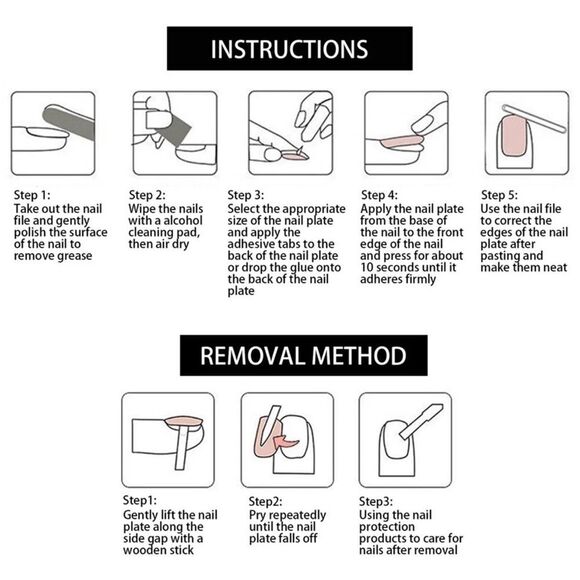 Pink and Silver Glitter Nails with hearts & Pearls Art Nails Set - Picture 5 of 5